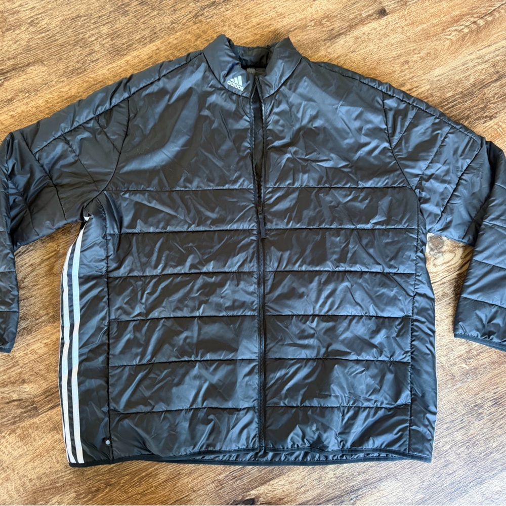 Men’s adidas black puffer coat size 3xl